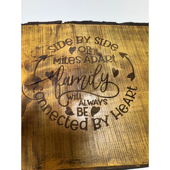 Handmade Primitive Serving Tray with Cast Iron Handles Live Edge 14X11.5X2.5 - Picture 3 of 7